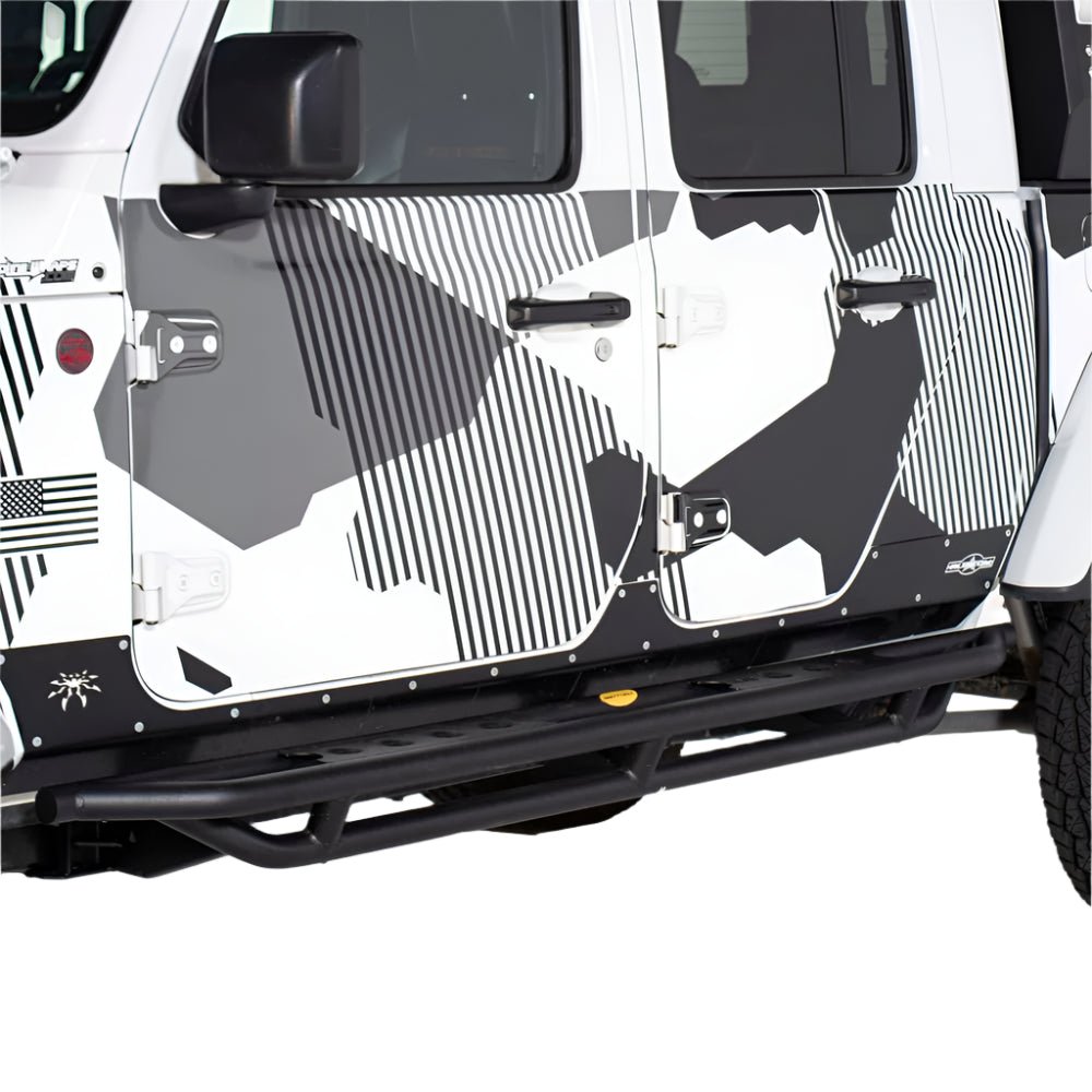 Smittybilt SRC Side Armor Sliders with Step For 2020-2026 Jeep