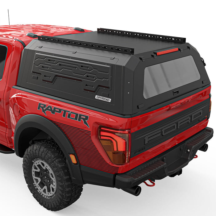 Openroad Aluminum Light Weight Modular Truck Cap for 2021 - 2026 Ford F - 150 5.7ft Bed - Recon Recovery