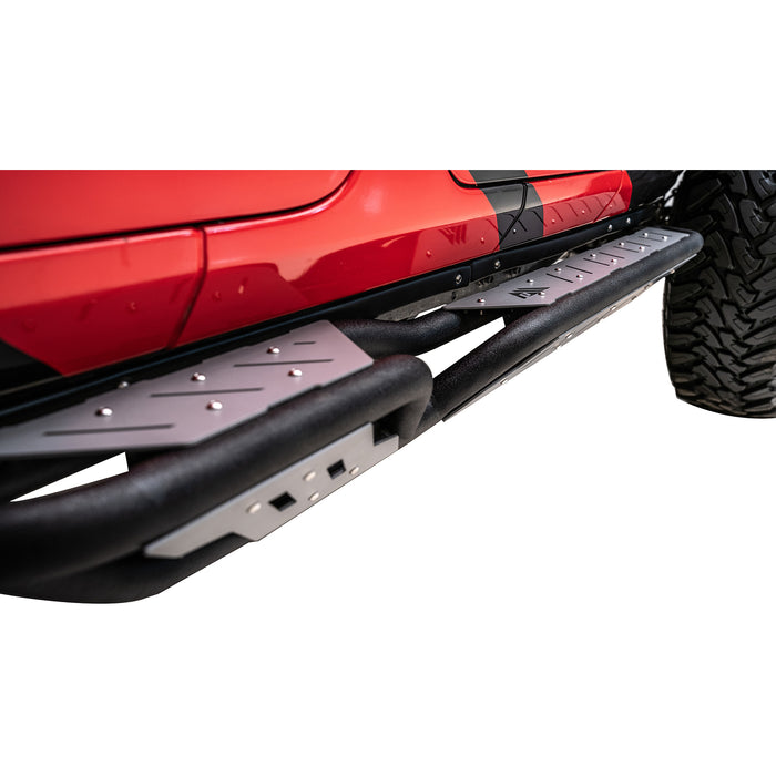Paramount Automotive Gen2 Tri-Tube Frame Mounted Rock Sliders for 2018-2024 Jeep Wrangler JL - Recon Recovery