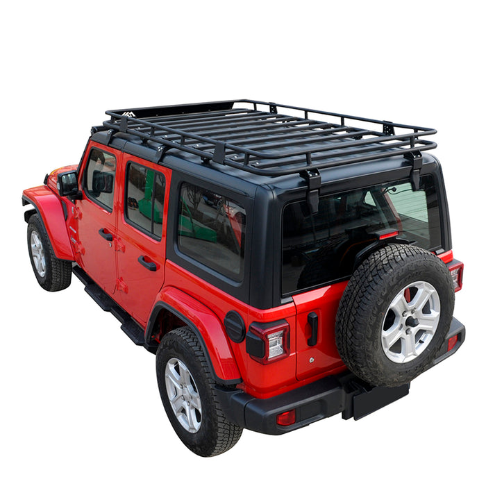 Paramount Automotive Full Length Roof Rack for 2018-2024 Jeep Wrangler JL (4Door) - NO DRILL