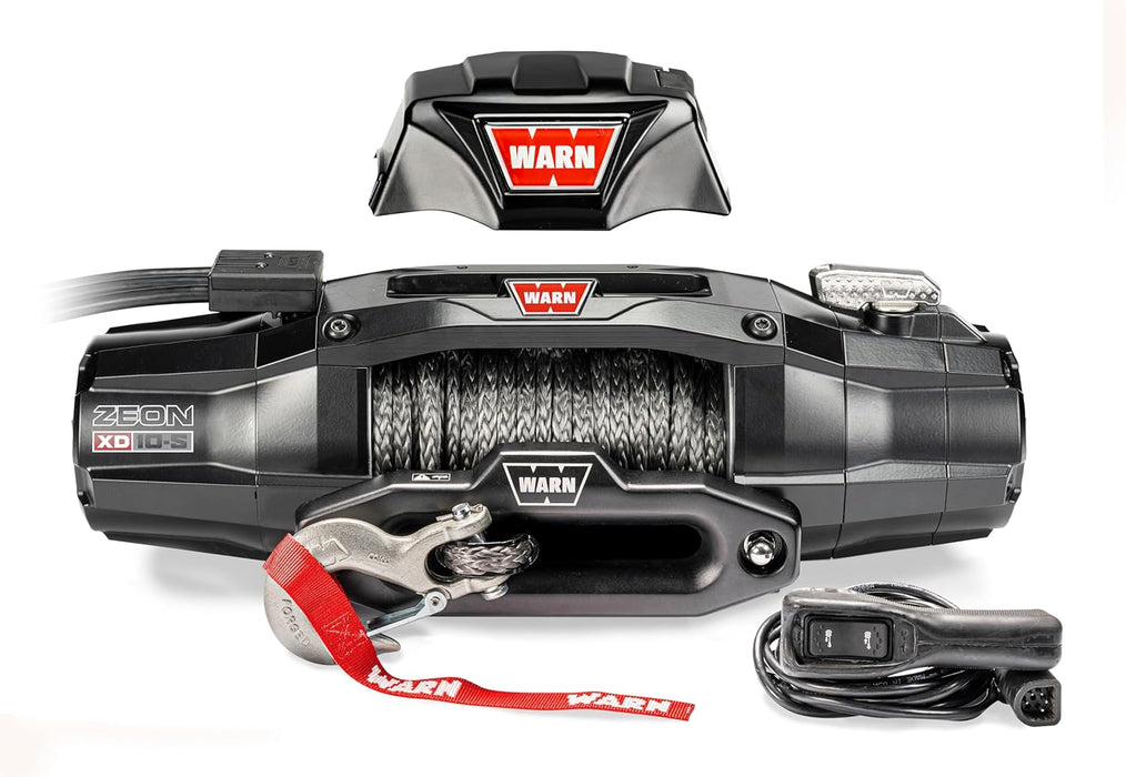 WARN ZEON XD 10 - S Winch – Fastest Line Speed | IP68K Waterproof Synthetic Rope - Recon Recovery