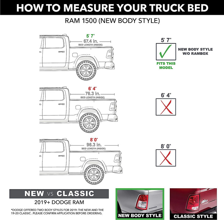 Retrax T-60243 RetraxOne XR Retractable Polycarbonate Tonneau Cover For 2019-2024 Ram 1500 (5'7" Bed) - Recon Recovery