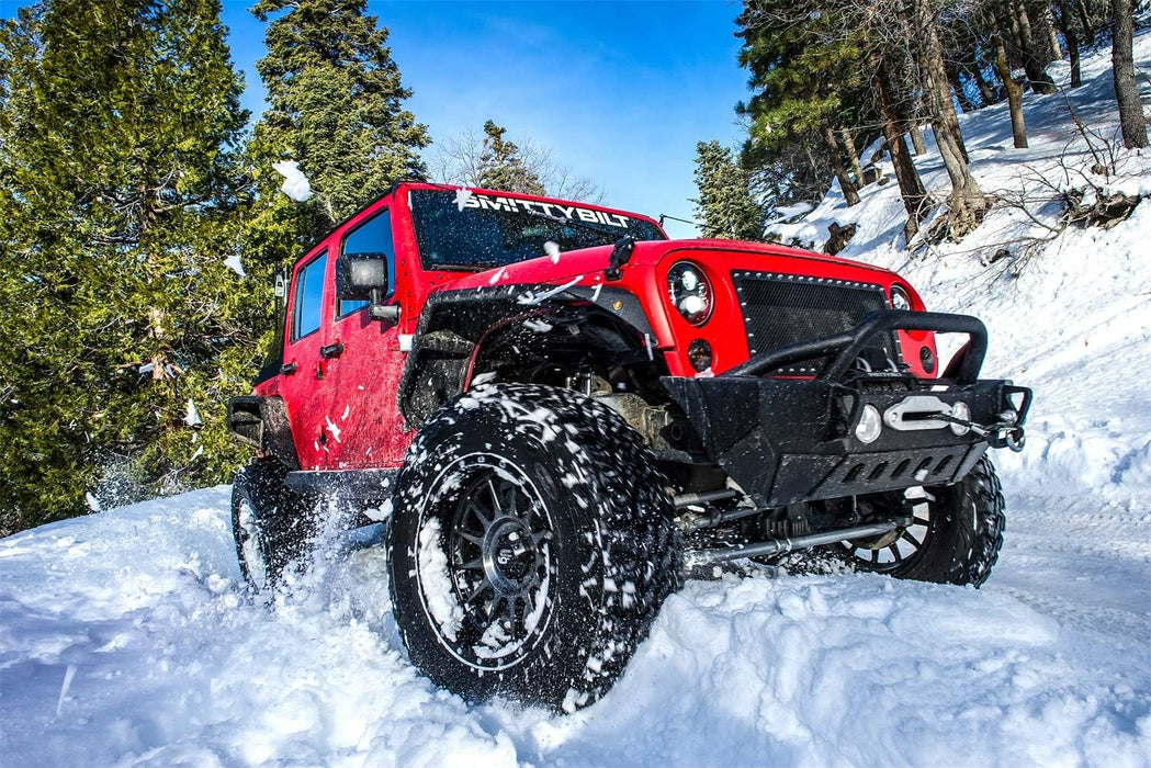 SmittyBilt XRC Winch Front Bumper for 2007-2018 Jeep Wrangler JK - Recon Recovery