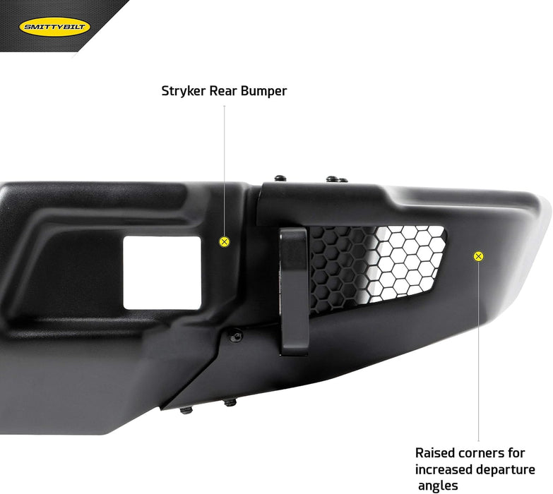 SmittyBilt Stryker Modular Rear Bumper for 2007-2018 Jeep Wrangler JK - Recon Recovery