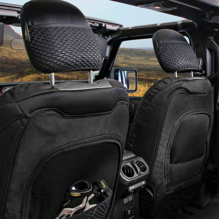 Smittybilt GEN2 Charcoal Neoprene Seat Cover Set Front & Rear For 2020-2025 Jeep Gladiator JT - Recon Recovery
