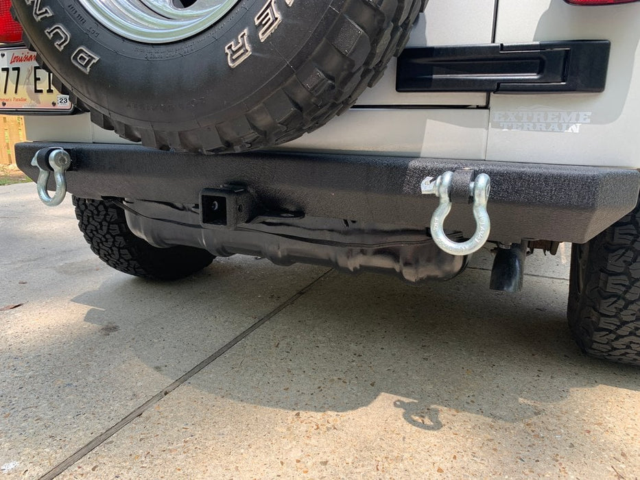 SmittyBilt SRC Classic High Clearance Rear Bumper for 1988 - 2003 Jeep Wrangler YJ TJ LJ - Recon Recovery