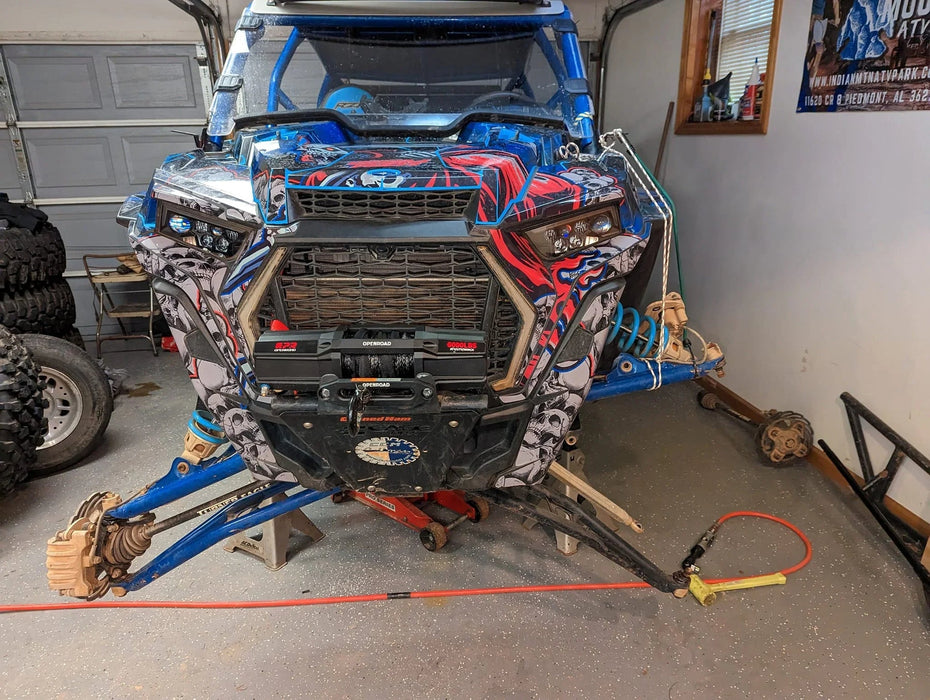OPENROAD 6,000lbs 12V UTV SxS Wireless Electric Winch with Synthetic Rope - IP68 Rated - Recon Recovery