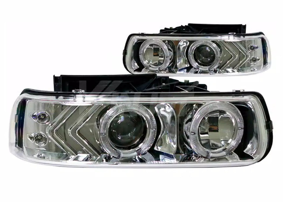 Winjet Halo Headlights for 1999-2002 Chevrolet Silverado 1500