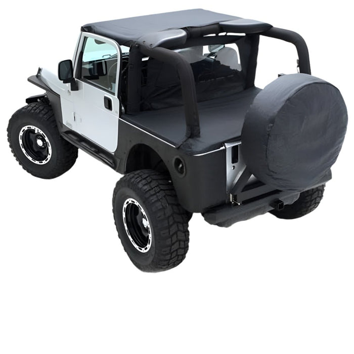 Smittybilt Brief Bikini Top Black Diamond For 1997 - 2006 Jeep Wrangler TJ - Recon Recovery - Recon Recovery