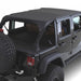Smittybilt Extended Bikini Top Black Diamond For 2010 - 2018 Jeep Wrangler JK 4 Door - Recon Recovery - Recon Recovery