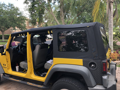 Smittybilt OEM Replacement Soft Top Black Diamond For 2010 - 2018 Jeep Wrangler JKU - Recon Recovery - Recon Recovery