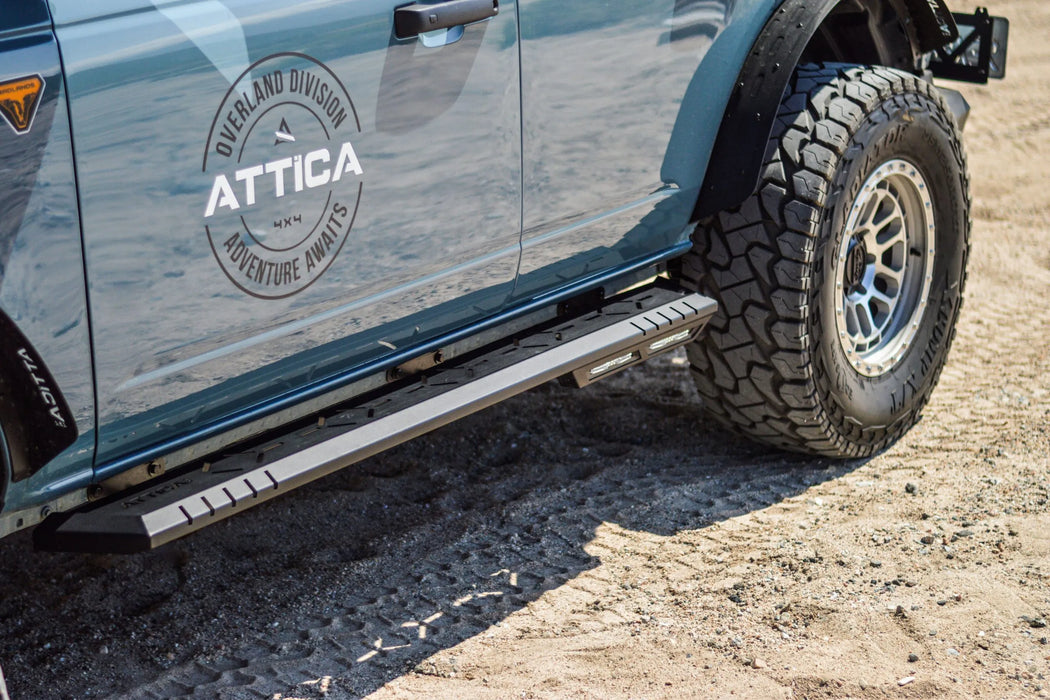 Attica 4x4 Terra Frontier Series Bolt On Steps for 2021-2025 Ford Bronco - Recon Recovery