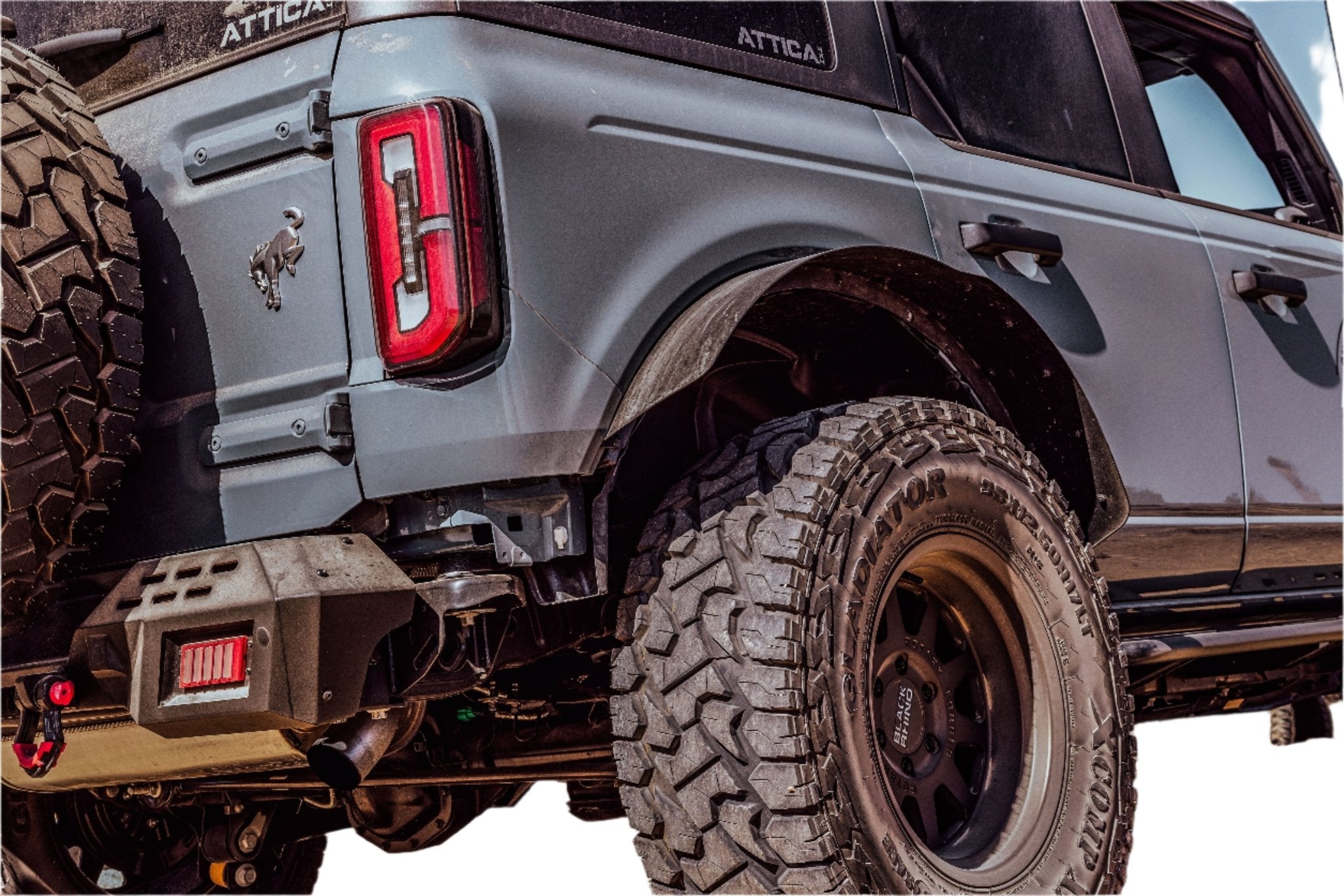 Attica 4x4 Terra Series Rear Fender Flares for 2021-2026 Ford