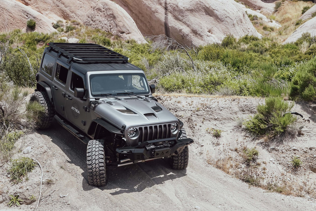 Attica 4x4 Frontier Series LED Roof Rack for 2018 - 2024 Jeep Wrangler JL (No Drill) - Recon Recovery