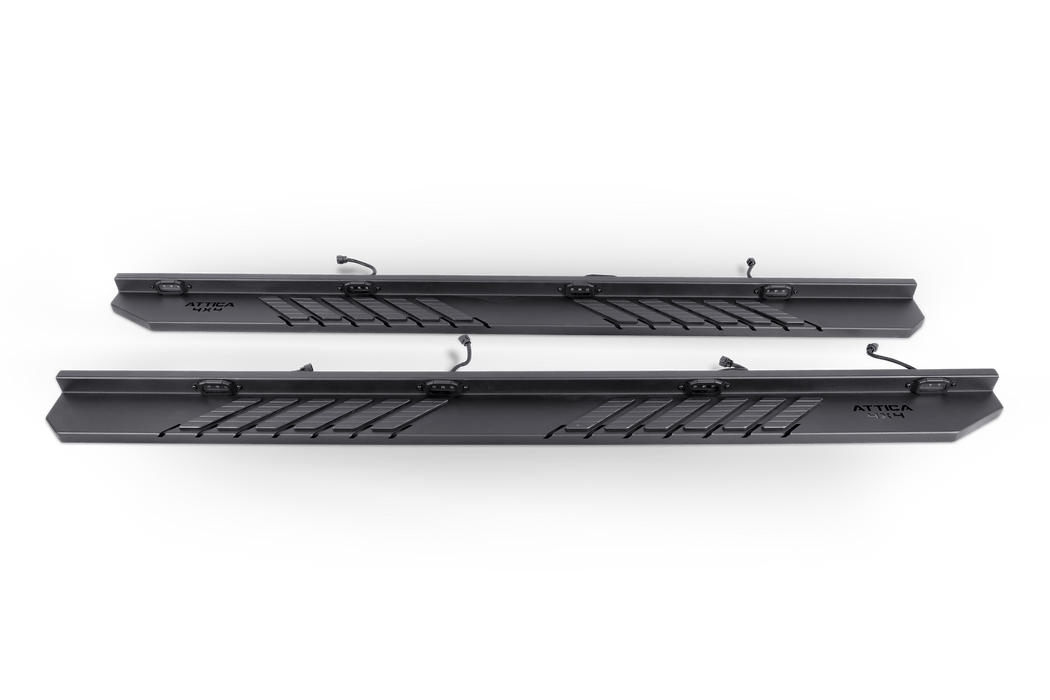 Attica 4x4 Frontier Series Running Boards for 2019 - 2026 GM Silverado & Sierra 1500 Crew Cab - Recon Recovery