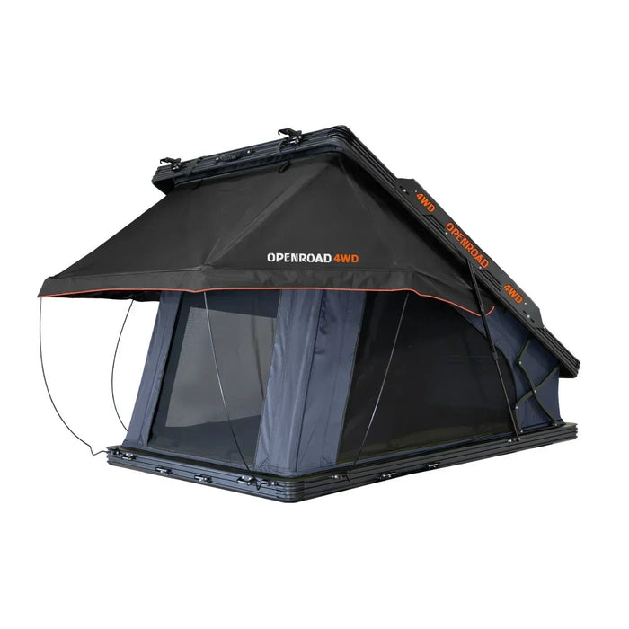 Openroad Aluminum Hard Shell X-Hinge Rooftop Tent with LED Lights - 4 Season - Recon Recovery