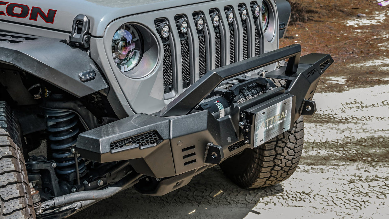 Attica 4x4 Frontier Series Front Bumper for 2019-2025 Jeep Gladiator JT - Recon Recovery - Recon Recovery