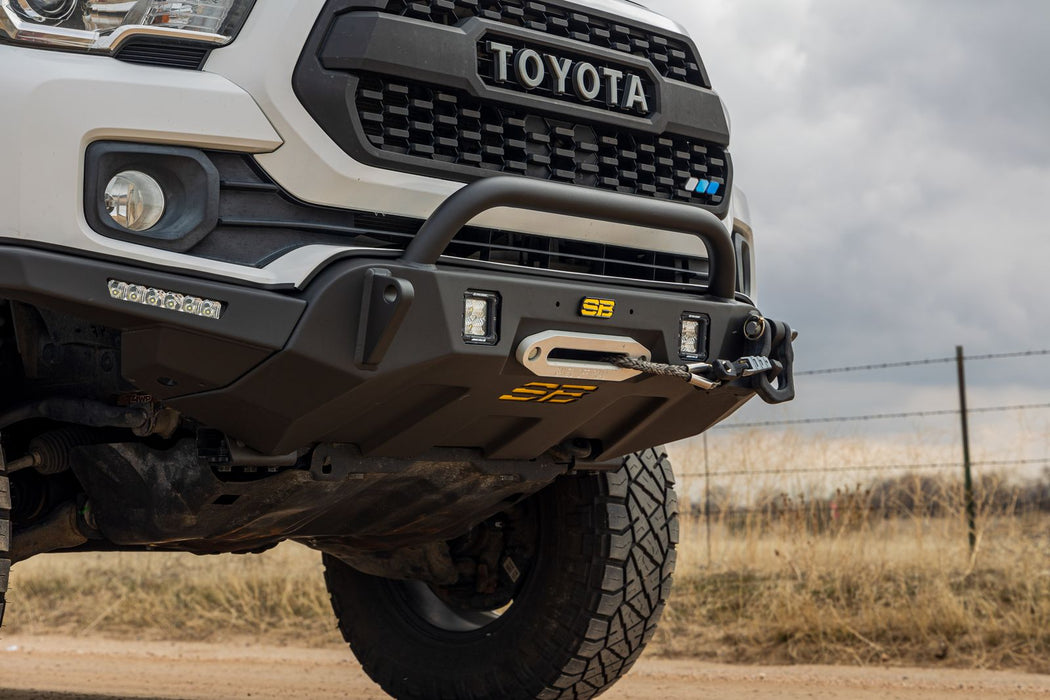 Smittybilt Hidden Winch Center Mount Front Bumper for 2016 - 2023 Toyota Tacoma - Recon Recovery