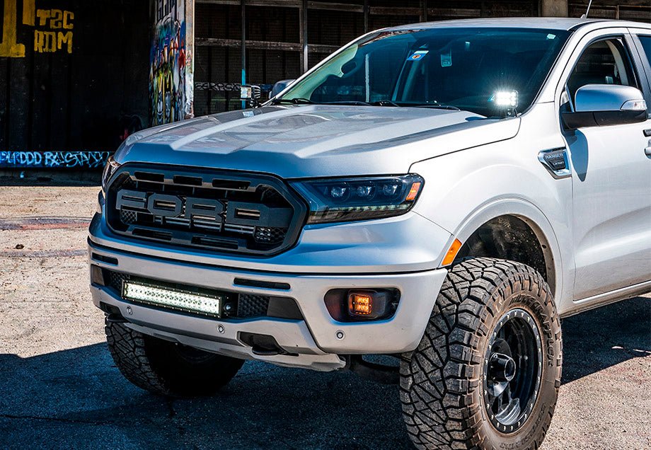 22" Bumper Hidden LED Light Bar Brackets Kit For 2019-2022 Ford Ranger - Recon Recovery