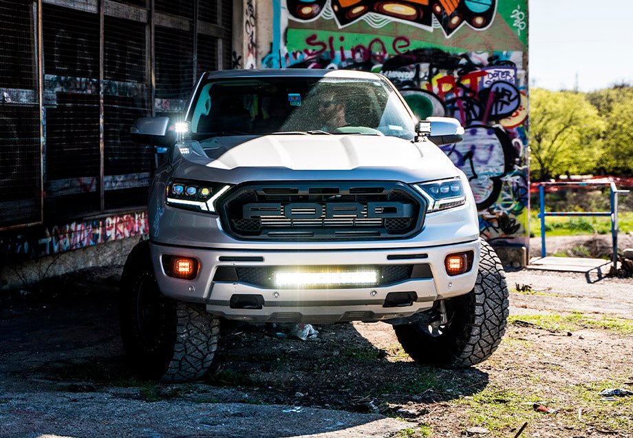 22" Bumper Hidden LED Light Bar Brackets Kit For 2019-2022 Ford Ranger - Recon Recovery