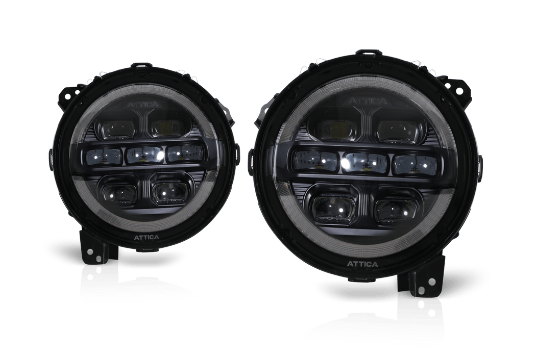 Attica 4x4 Rogue Series LED Plug n Play Headlights 2018 - 2026 Jeep Wrangler JL - Recon Recovery
