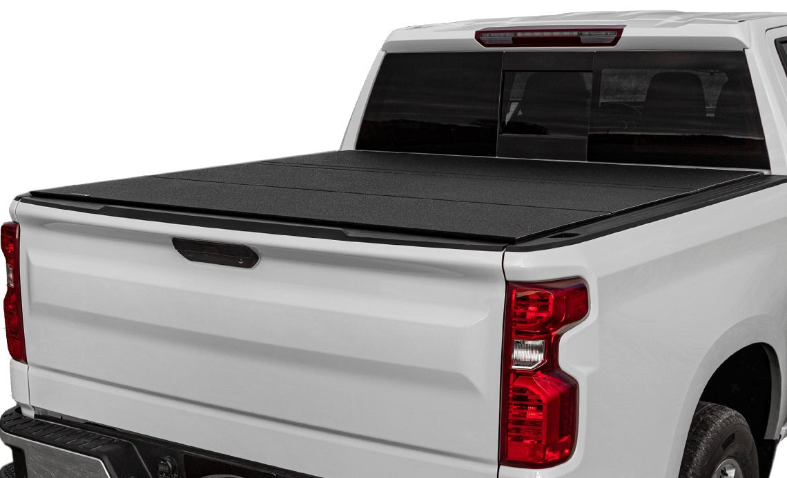 LOMAX® Folding Hard Tonneau Cover for 2007-2013 Chevrolet/GMC 1500 (5' 8" Box) - Recon Recovery