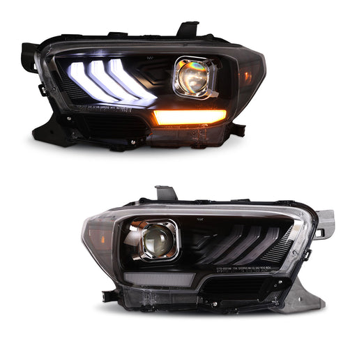 Winjet Headlights for 2016-2019 Toyota Tacoma SR, SR5, TRD