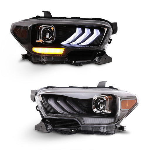 Winjet Sequential LED Headlights for 2016-2019 Toyota Tacoma