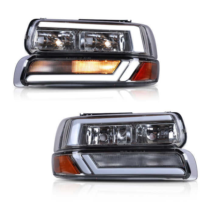 Winjet Headlights for 1999-2002 Chevrolet Silverado 1500/2500