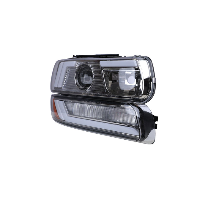 Winjet Projector Headlights for 1999-2002 Chevrolet Silverado 1500/2500