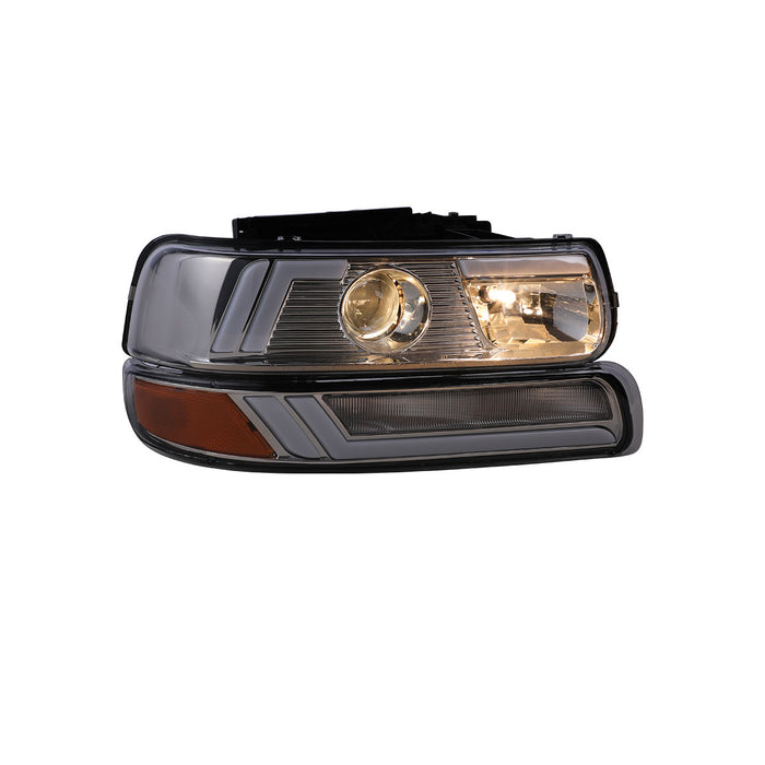 Winjet Projector Headlights for 1999-2002 Chevrolet Silverado 1500/2500