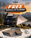 Overland Vehicle Systems Bushveld II Hard-Shell Rooftop Tent — 2+ Person, 4-Season, King-Size Sleeping Area - Recon Recovery