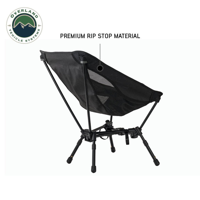 Overland Vehicle Systems Aluminum Compact Collapsible Camping Chair - Recon Recovery - Recon Recovery