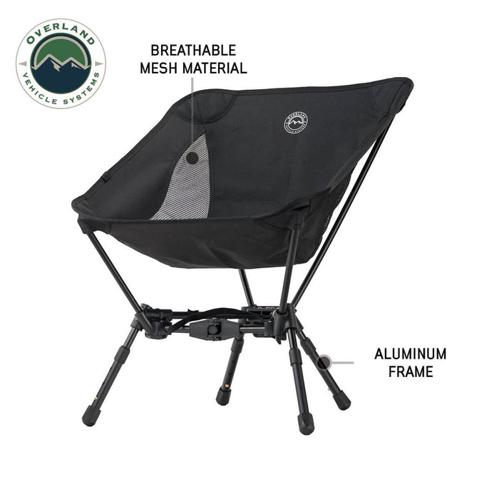 Overland Vehicle Systems Aluminum Compact Collapsible Camping Chair - Recon Recovery - Recon Recovery