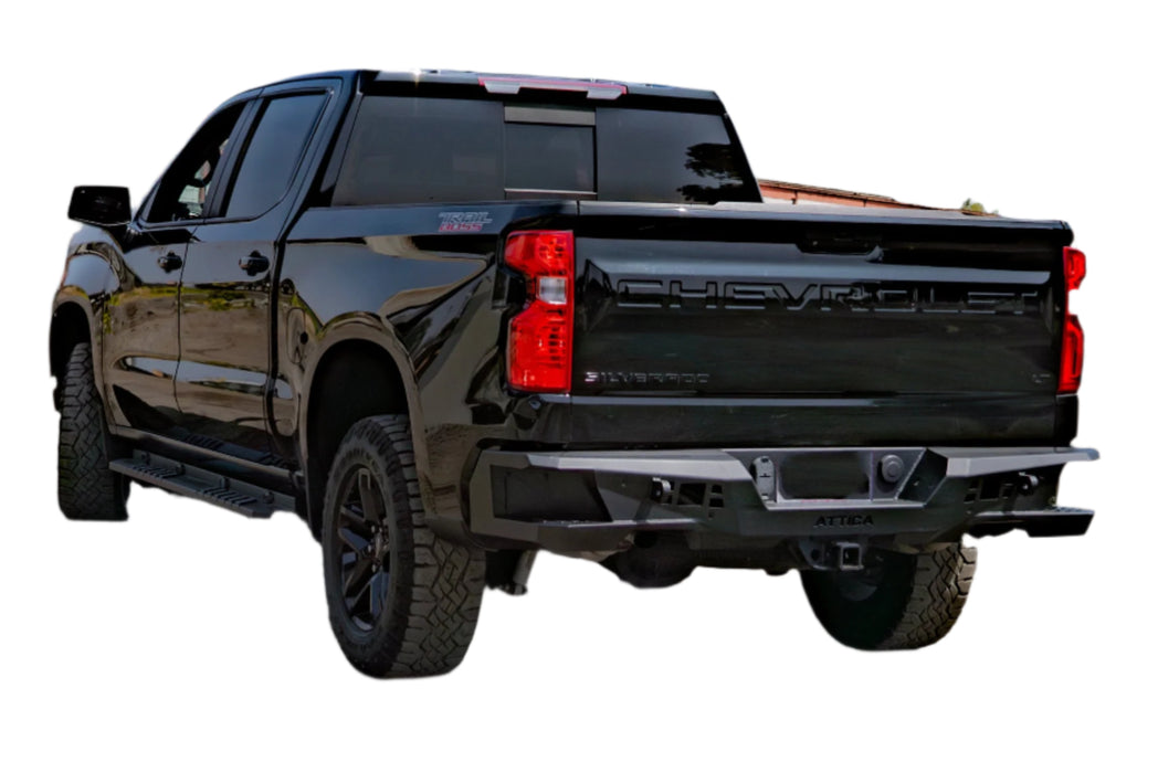Attica 4x4 Terra Series High Clearance Rear Bumper for 2019 - 2026 Chevy Silverado 1500 - Recon Recovery