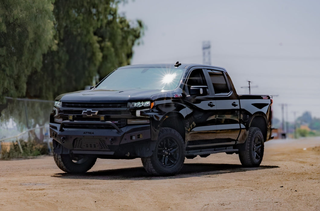 Attica 4x4 Frontier Series Running Boards for 2019 - 2026 GM Silverado & Sierra 1500 Crew Cab - Recon Recovery