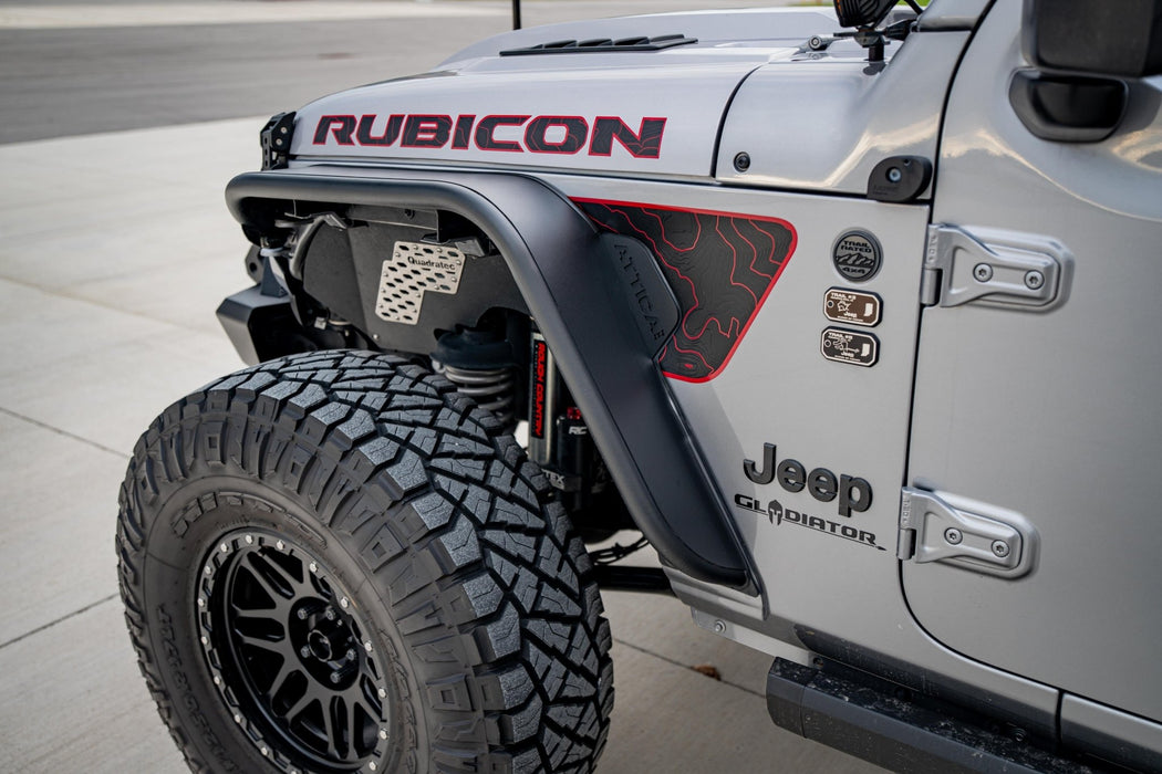 Attica 4x4 Terra Series Front Fender Flares for 2020 - 2026 Jeep Gladiator JT - Recon Recovery