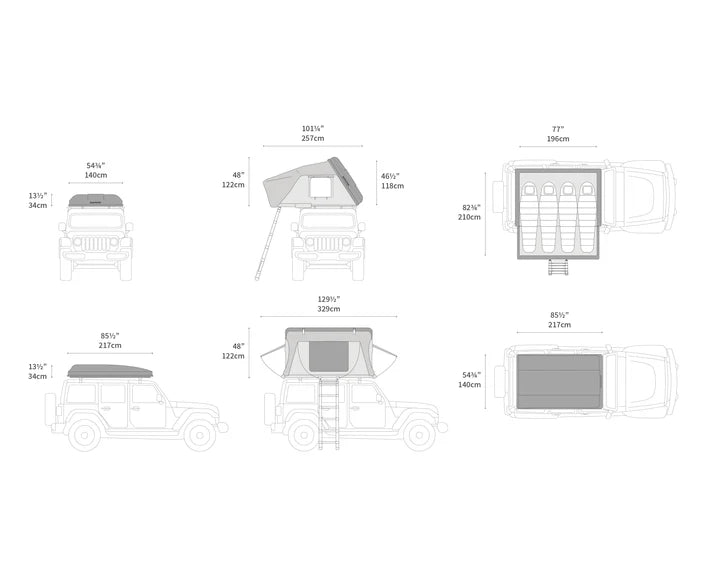 iKamper Skycamp 3.0 Overland Rooftop Tent - 4 Person - Recon Recovery - Recon Recovery