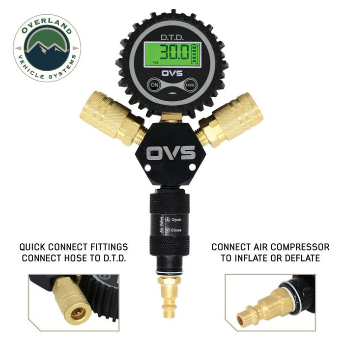 OVS Quick 2 or 4 Tire Inflation / Deflation System Ultra Fast Hose Kit for Car Trailer or Motorcycle - Recon Recovery