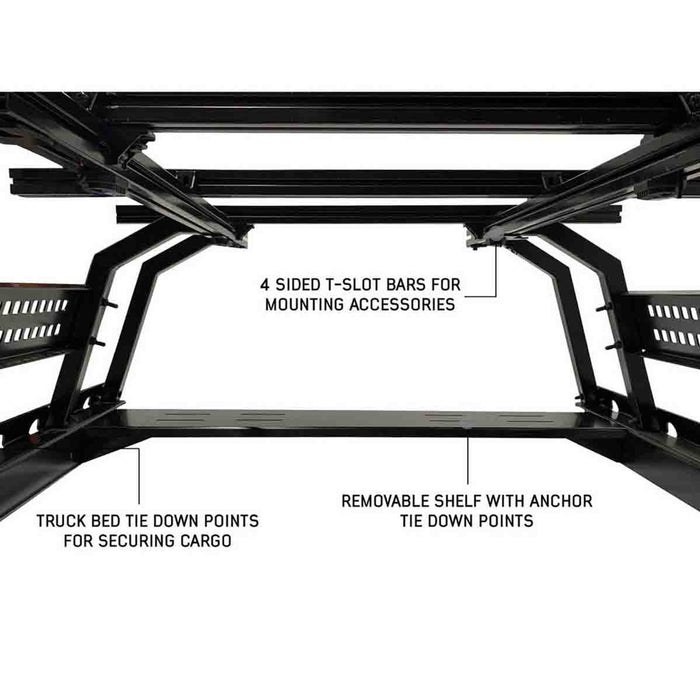 Overland Vehicle Systems Discovery Bed Rack for Full Size Truck - Recon Recovery