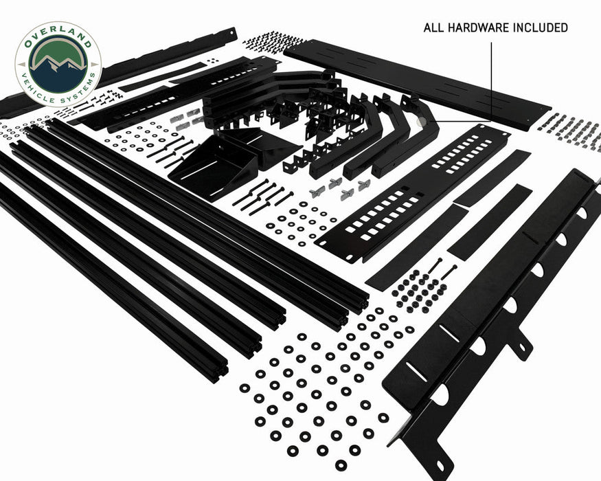 Overland Vehicle Systems Discovery Bed Rack for 1995-2024 Toyota Tacoma - Recon Recovery - Recon Recovery