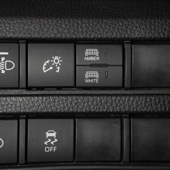 Square Style Dual Function Toyota OEM Style "AMBER & WHITE" Switch - Recon Recovery