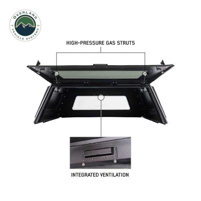 OVS Expedition Stainless Steel Bed Cap With Wing Doors for Toyota Tundra