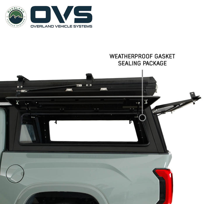 OVS Expedition PRO+ Stainless Steel Truck Cap with Full Windows for 2022 - 2026 Toyota Tundra - Recon Recovery
