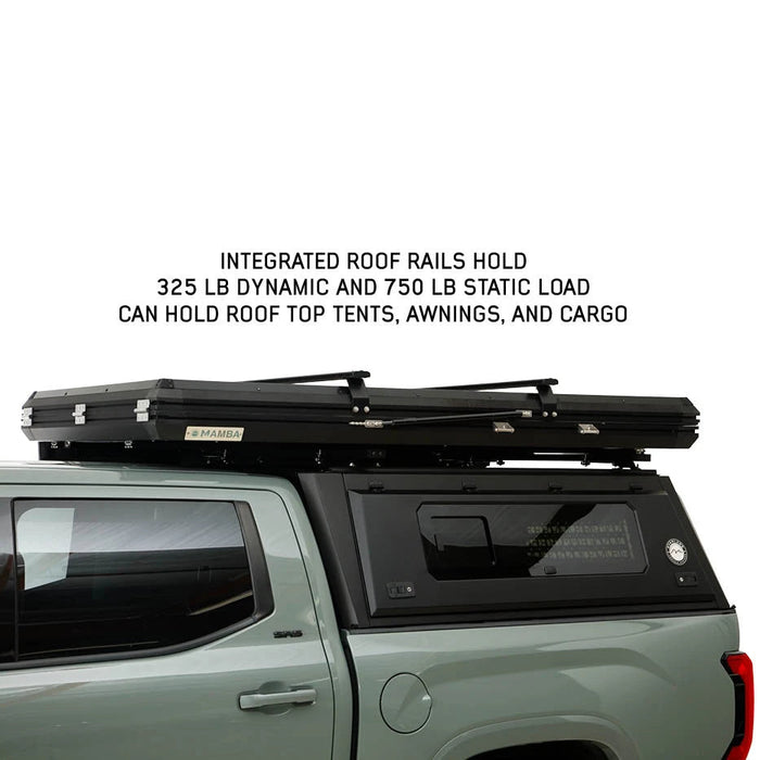 OVS Expedition Pro+ Stainless Steel Truck Cap with Side Windows For 2022-2027 Ford Maverick