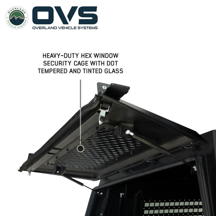 OVS Expedition PRO+ Stainless Steel Truck Cap with Full Windows for 2022 - 2026 Toyota Tundra - Recon Recovery