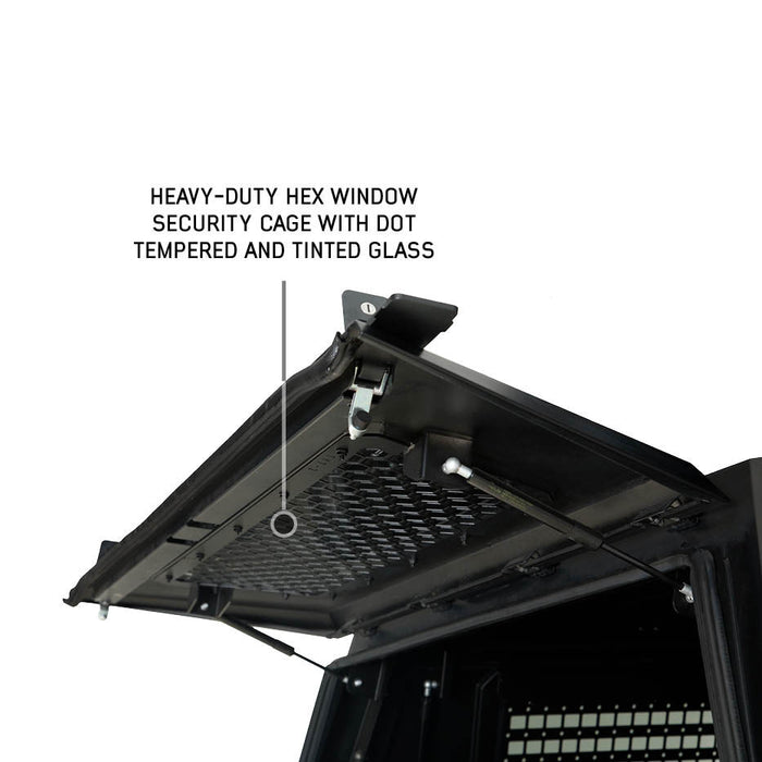OVS Expedition Pro+ Stainless Steel Truck Cap with Side Windows For 2022-2027 Ford Maverick