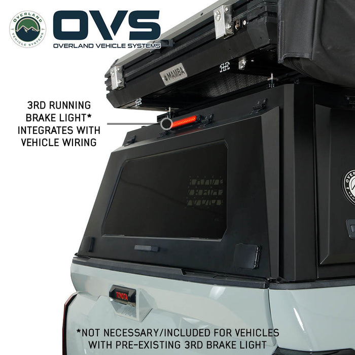 OVS Expedition Pro+ Stainless Steel Truck Cap with Side Windows For 2022-2027 Ford Maverick