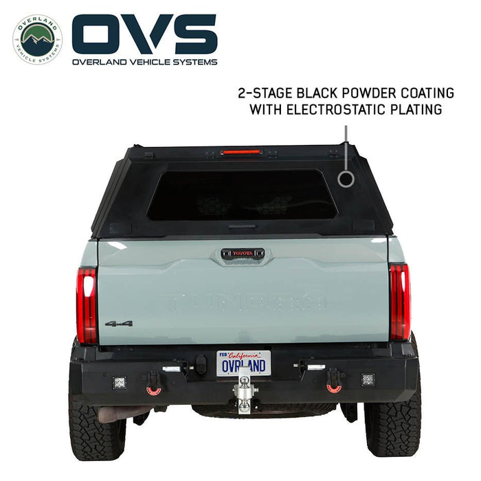 OVS Expedition PRO+ Stainless Steel Truck Cap with Full Windows for 2022 - 2026 Toyota Tundra - Recon Recovery