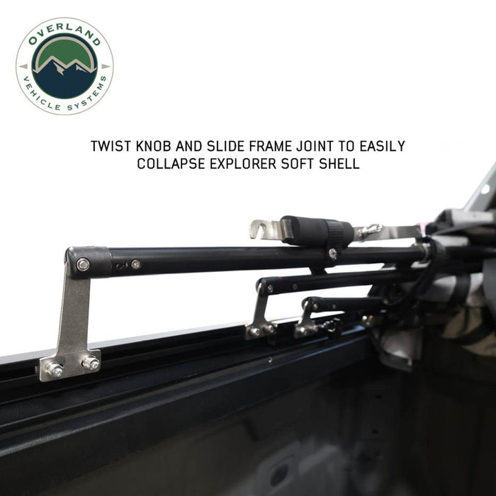 Explorer Soft Shell Bed Topper 2019 - 2026 Silverado Sierra 1500 5.8' Bed | OVS Black Diamond - Recon Recovery